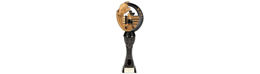 RENEGADE II BOXING TOWER RESIN TROPHY - 4 SIZES - 25CM - 33.5CM